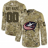 Columbus Blue Jackets Camo Men's Customized Adidas Jersey,baseball caps,new era cap wholesale,wholesale hats